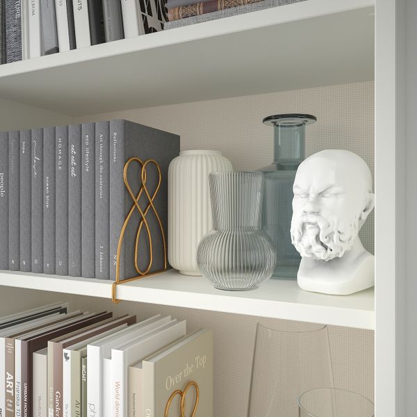 Ограничитель для книг, золотой IKEA SPAJL СПАЙЛ 505.126.73 - схема-чертеж с размерами