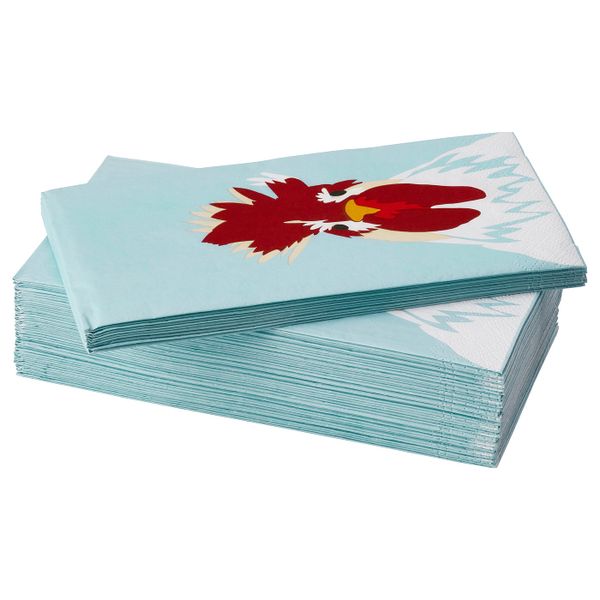 Салфетка бумажная, разные цвета 38x38 см IKEA ЭМНГОД 804.633.60 - фото 1