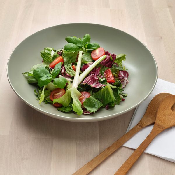 Миска сервировочная, матовая поверхность зеленый 30 см IKEA FÄRGKLAR ФЭРГКЛАР 004.795.10 - схема-чертеж с размерами