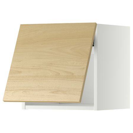 Горизонтальный навесной шкаф МЕТОД, белый, Тингсрид береза