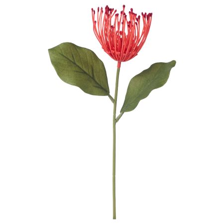 Цветок искусственный СМИККА, протея, красный (30 см)