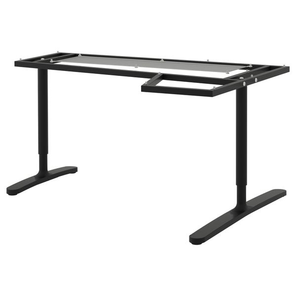 Подстолье для угловой столешницы, 160x110 см, черный IKEA BEKANT БЕКАНТ 502.529.67 - фото 2
