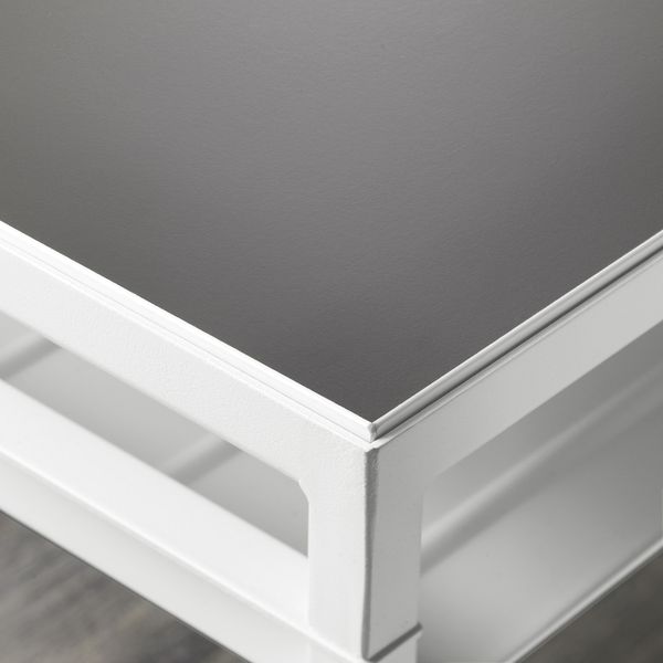 Журнальный стол/2-сторон столешница, белый/серый, 120x40x40 см IKEA НИБОДА 203.479.29 - фото 6