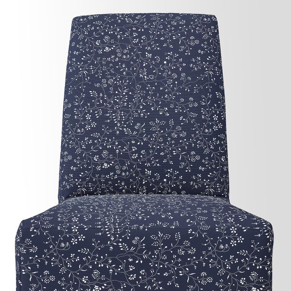 Стул с чехлом средней длины, белый Ryrane темно-синий IKEA BERGMUND БЕРГМУНД 993.845.51 - фото 6