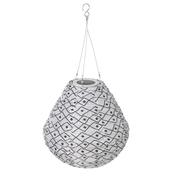 Подвесная светодиодная лампа СОЛВИДЕН, черный/белый (30 см) - схема-чертеж с размерами