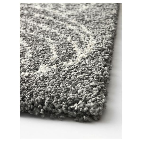 Ковер, длинный ворс НОРДИС, серый (133x195 см) - фото 2