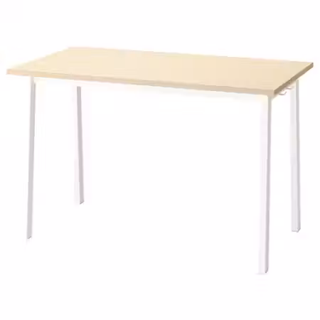 MITTZON МИТТЗОН Конференц-стол - березовый шпон/белый 120x68x75 см