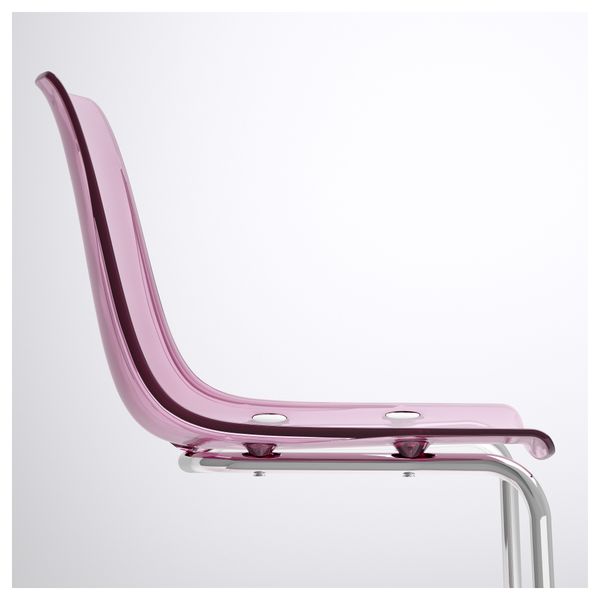 Стул ТОБИАС, сиреневый, хромированный - фото 3