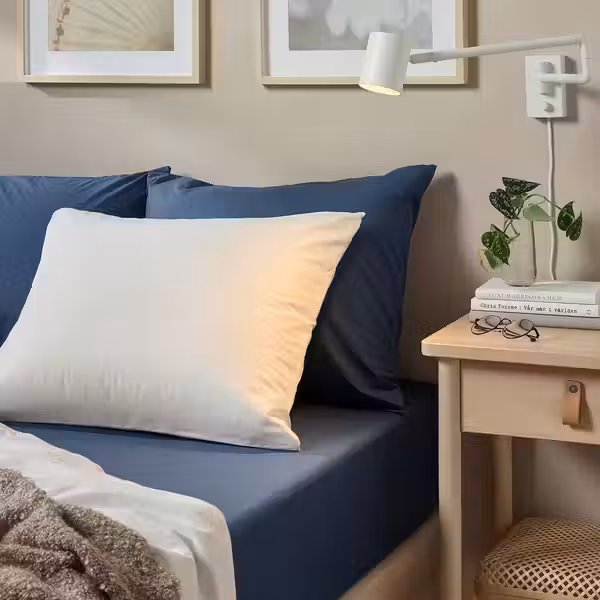 ULLVIDE Простыня натяжная - темно-синий 160x200 см - фото 3