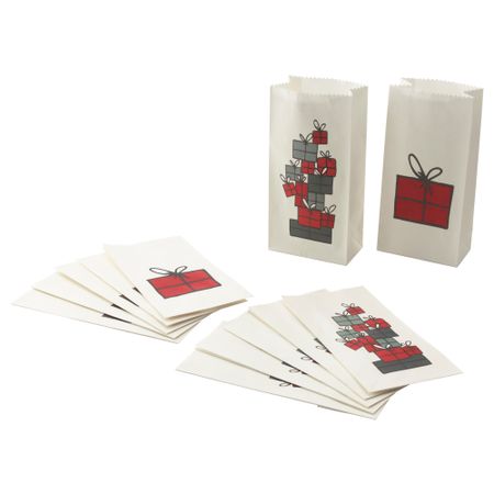 Подарочный пакет ВИНТЕР 2016, различные орнаменты (12x24 см)