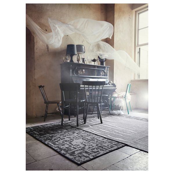 Ковер безворсовый, светло-серый 133x195 см IKEA GLUMSÖ ГЛУМСЁ 904.079.67 - фото 7