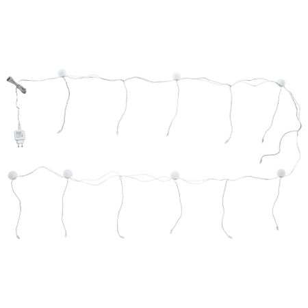 Гирлянда-драпировка, 12 светодиодов СЭРДАЛЬ, прозрачный, для помещений