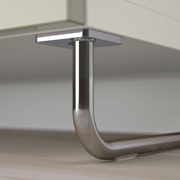 Комбинация для хранения с дверцами/ящ, белый/СЕЛЬВИКЕН/СУЛАРП глянцевый, бежевый 120x40x74 см IKEA BESTÅ БЕСТО 392.685.21 - фото 1