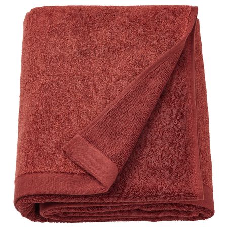 Простыня банная, коричнево-красный/меланж 100x150 см IKEA HIMLEÅN ХИМЛЕОН 404.918.26
