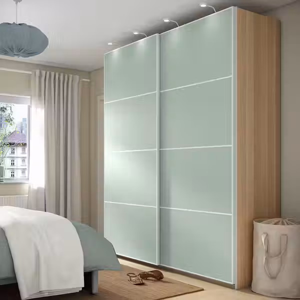 PAX / MEHAMN Гардероб с раздвижными дверьми - фото 2