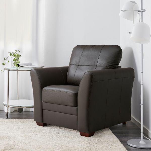 Кресло, Глосе/Бумстад темно-коричневый IKEA GESSBERG ГЕССБЕРГ 303.777.46 - фото 2