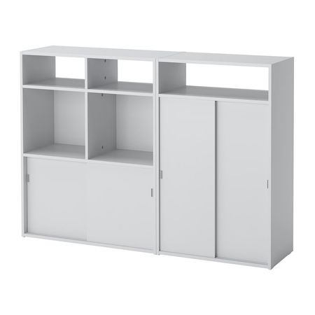 SPIKSMED СПИКСМЕД Комбинация шкафов - светло-серый 137x32x96 см