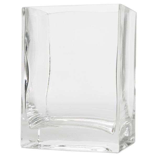 Ваза РЕКТАНГЕЛЬ, прозрачное стекло (14 см) - фото 1