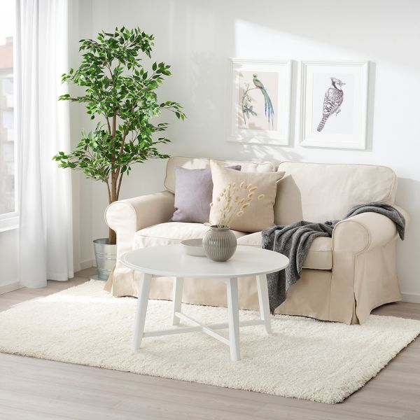 Ковер, длинный ворс, белый 160x230 см IKEA VOLLERSLEV ВОЛЛЕРСЛЕВ 704.925.51 - фото 3