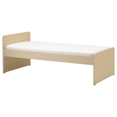 Каркас кровати с реечным дном, 90x200 см, береза IKEA SLÄKT СЛЭКТ 893.266.32
