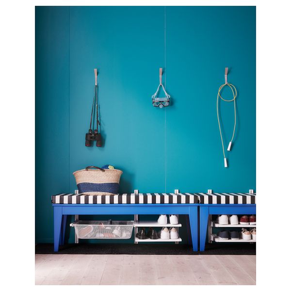 Полка, металлический белый 40x38 см IKEA АЛЬГОТ 903.795.06 - схема-чертеж с размерами