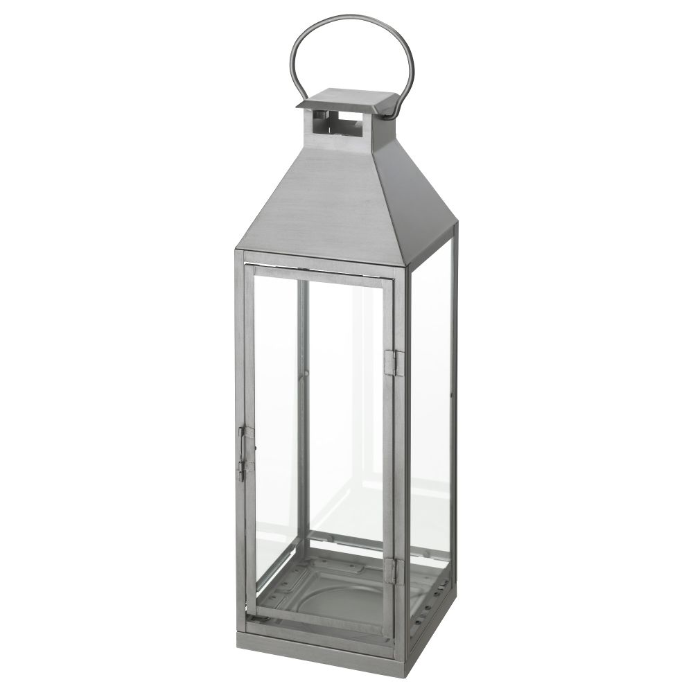 Фонарь для/формов свечи,д/дома/улицы ЛАГРАД, серебристый (58 см) - фото 1