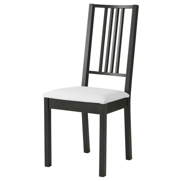 Стул БЁРЬЕ, коричнево-чёрный, Гобо белый - фото 1