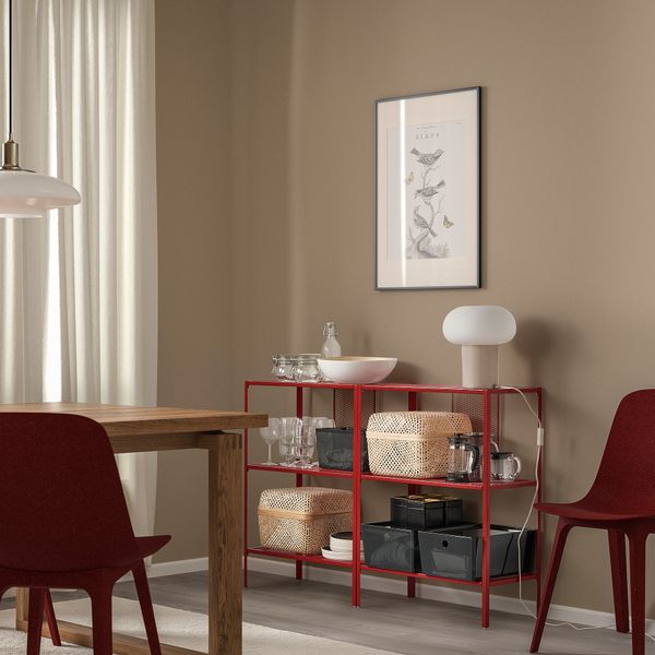 Стеллаж, 60x30x80 см, красный IKEA BAGGEBO БАГГЕБО 205.341.67 - фото 5