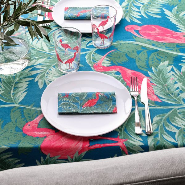 Скатерть, птица, разноцветный 145x240 см IKEA СОММАРЛИВ 804.511.83 - фото 2