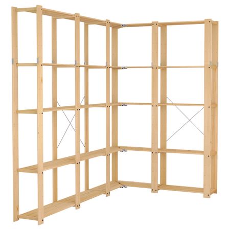 4 секции, угловой ГОРМ, хвойное дерево (246x164x35x233 см)