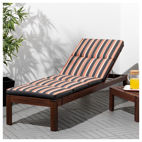 Шезлонг ЭПЛАРО, коричневый коричневая морилка - схема-чертеж с размерами