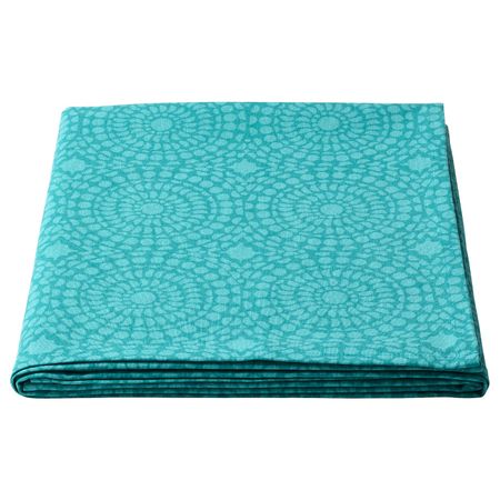 Скатерть, с рисунком, бирюзовый 145x145 см IKEA СОММАРЛИВ 404.561.25