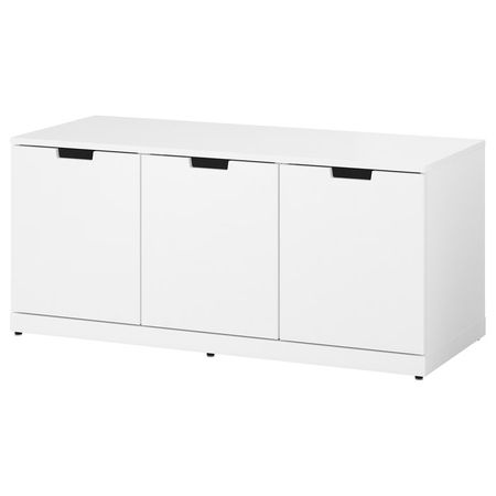 NORDLI Комод с 3 ящиками - белый 120x54 см