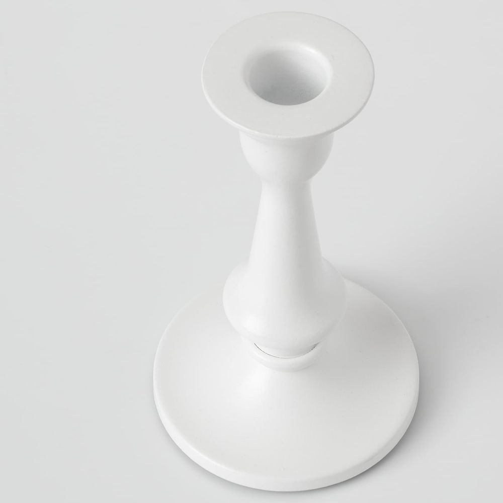 Подсвечник, белый 15 см IKEA FLERTYDIG ФЛЕРТИДИГ 304.979.42 - фото 1