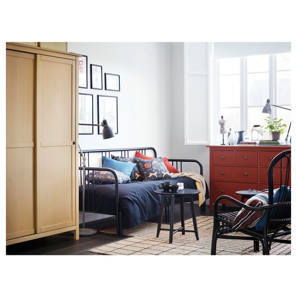 Ковер, безворсовый ТЕРНСЛЕВ, неокрашенный, черный (250x250 см) - фото 6