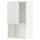 Навесной шкаф для СВЧ-печи, белый, Ringhult светло-серый, 60x100 см IKEA METOD МЕТОД 394.677.71