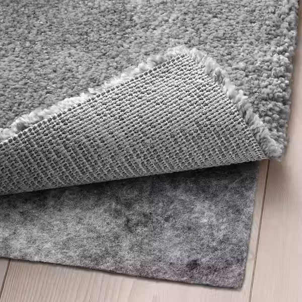 STOENSE Ковер, короткий ворс - классический серый 80x150 см - схема-чертеж с размерами