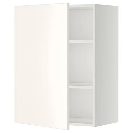 Навесной шкаф с полками, белый/Веддинге белый 60x80 см IKEA METOD МЕТОД 094.470.01