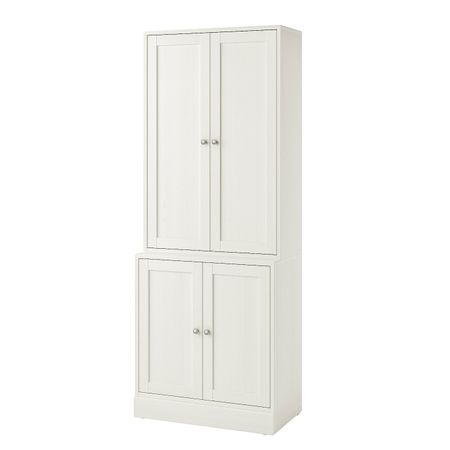 Комбинация для хранения с дверцами, белый 81x47x212 см IKEA HAVSTA ХАВСТА 992.659.92