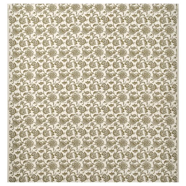 Ткань, неокрашенный/зеленый 150 см IKEA JUNIMAGNOLIA ЮНИМАГНОЛИЯ 604.559.12 - фото 1