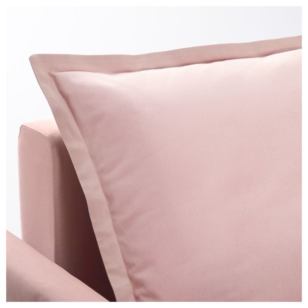 Диван-кровать угловой ХОЛЬМСУНД, Ранста светло-розовый - фото 7