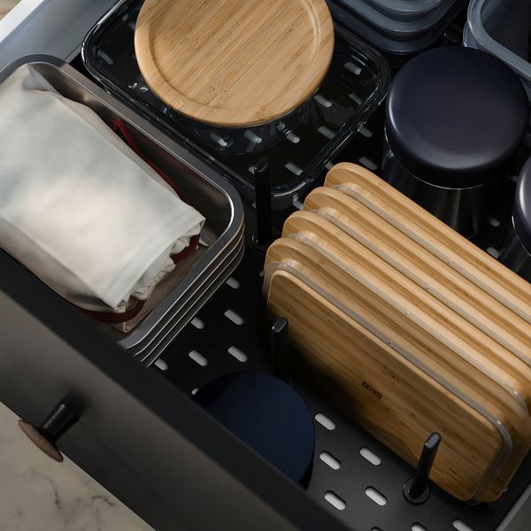 IKEA 365+ Крышка - круглой формы/бамбук - схема-чертеж с размерами