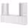 HAUGA Комбинация д/хранения - белый 279x46x199 см