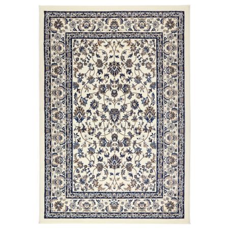 Ковер, короткий ворс ВАЛЛОБИ, бежевый, синий