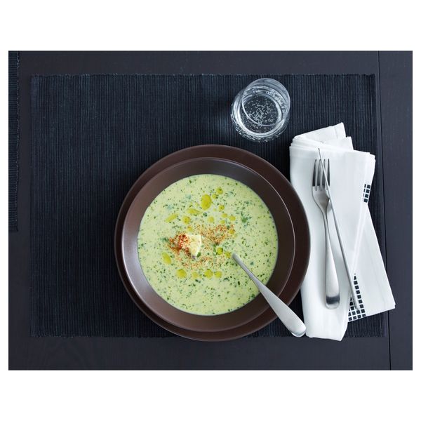 Тарелка глубокая ДИНЕРА, коричневый (22 см) - схема-чертеж с размерами