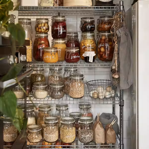 KORKEN Банка с крышкой - прозрачное стекло 1 л - фото 6