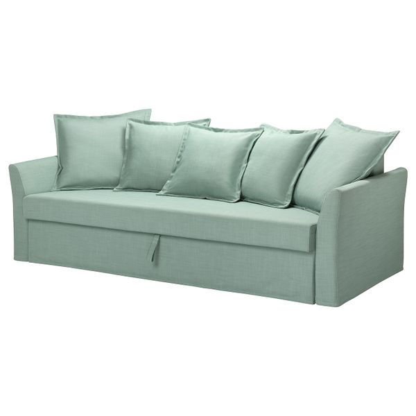 3-местный диван-кровать, Нордвалла светло-зеленый IKEA HOLMSUND ХОЛЬМСУНД 904.893.69 - фото 1
