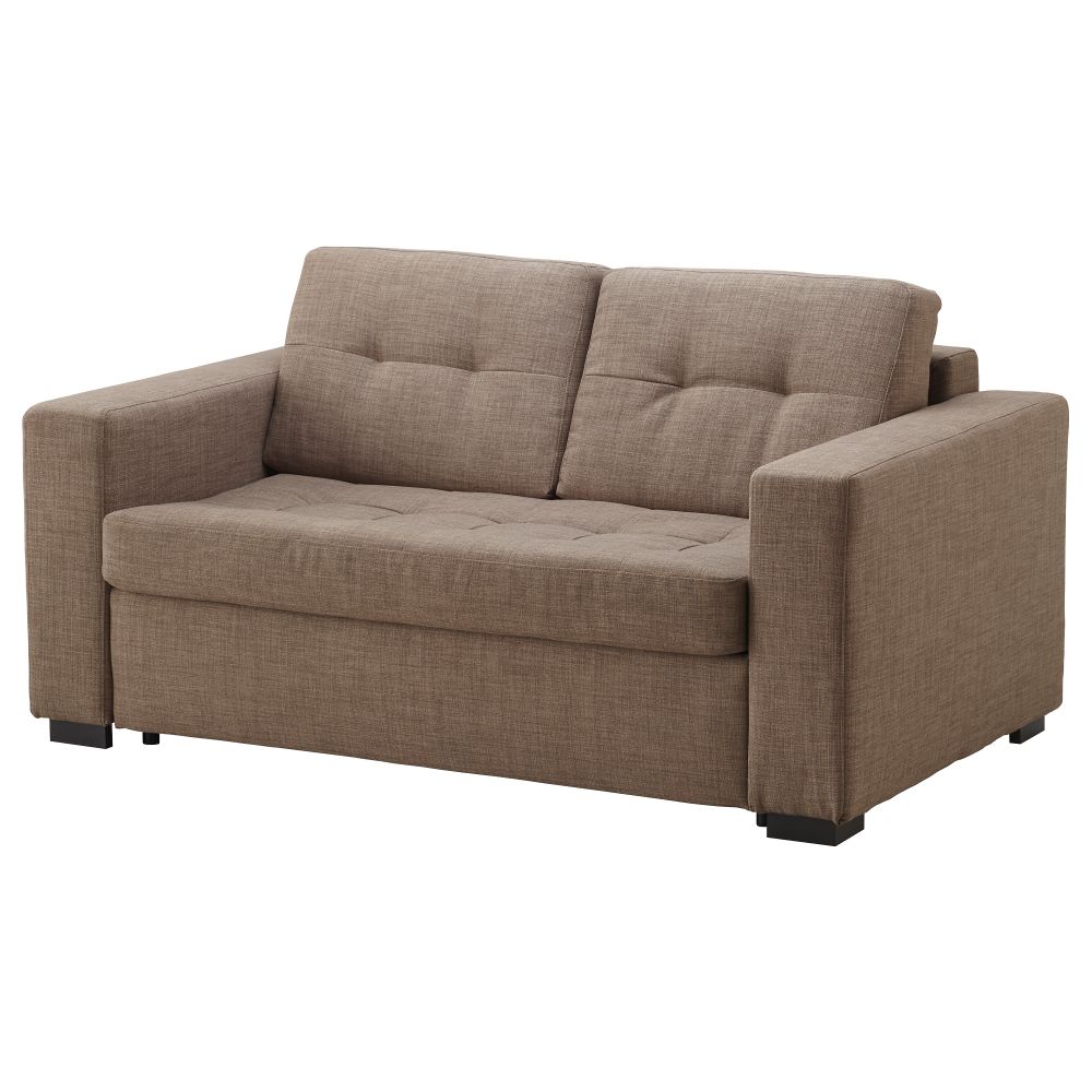 Диван-кровать 2-местный КЛАГСТОРП, Бальг светло-коричневый - фото 1