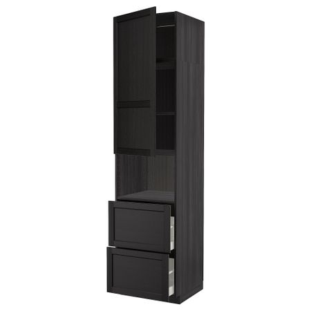 Высокий шкаф для СВЧ, дверца,2ящика IKEA METOD МЕТОД, MAXIMERA МАКСИМЕРА 494.684.16