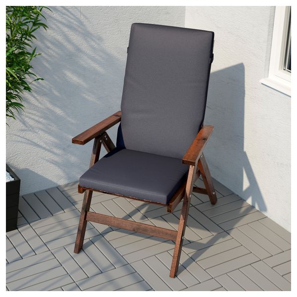 Подушка на садовую мебель ЭКЕРОН, черный, полоска (116x47 см) - фото 3